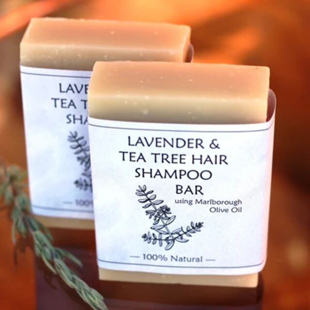 Lavender and Tea Tree Hair Shampoo Bar - Large